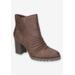 Women's Carrow Bootie by Easy Street in Brown (Size 8 1/2 M)