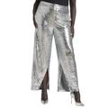 Plus Size Women's Silver Sequin Trouser by ELOQUII in Silver (Size 20)