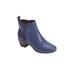 Plus Size Women's The Ingrid Bootie by Comfortview in Navy (Size 11 W)