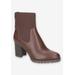 Women's Lucia Bootie by Easy Street in Brown (Size 9 1/2 M)