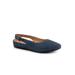 Women's Sandy Adjustable Back Slip On Clog by SoftWalk in Navy Nubuck (Size 7 M)