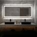 TOOLKISS Rectangular Frameless LED Light Anti-Fog Wall Bathroom Vanity Mirror w/ Backlit & Frontlit in White | 60 H x 36 W x 1.65 D in | Wayfair