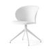 Connubia Tuka Armless Chair w/ 360 Swivel Base Aluminum in Gray/White | 30.75 H x 22.25 W x 23.25 D in | Wayfair CB21270200940940000000B