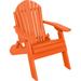 Highland Dunes Berthelot Plastic Folding Adirondack Chair in Orange | 19.5 H x 17.5 W x 21 D in | Wayfair A433D12D1E084DC1A5D515BF7EA0AA43