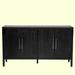 Wildon Home® Aldijana 60" Wide 2 - Shelf Storage Cabinet Wood in Black | 34.6 H x 60 W x 15.7 D in | Wayfair 9A4D077B36C5476BB8AEEFA34646DAF0