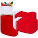 The Holiday Aisle® 24 Pack Felt Christmas Stockings, 19 Inches Red & White Christmas Stockings Hanging Ornaments | Wayfair