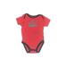 NFL Short Sleeve Onesie: Red Color Block Bottoms - Size 3-6 Month