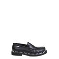 Contrasting Logo-trim Slip-on Loafers