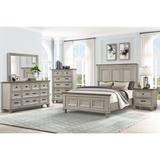 New Classic Furniture Mecklin Cream and Brown 4-Piece Bedroom Set with Chest