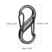 Zipper Clip, 8Pcs Zinc Alloy Dual Opening Zipper Clip Theft Deterrent - 27.5 x 14 x 3.5 mm