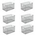 All-Purpose Wire Mesh Storage Baskets, Organize Your Home with Open Bin Shelf Storage, Pack of 6