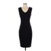 Adelyn Rae Casual Dress - Sheath Scoop Neck Sleeveless: Black Print Dresses - Women's Size X-Small