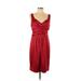 Jones Wear Dress Cocktail Dress - Wrap: Red Dresses - Women's Size 10