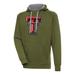 Men's Antigua Olive Texas Tech Red Raiders Victory Pullover Hoodie