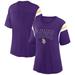 Women's Fanatics Branded Purple Minnesota Vikings Classic Rhinestone T-Shirt