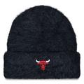 Women's New Era Black Chicago Bulls Fuzzy Thick Cuffed Knit Hat