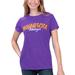 Women's G-III 4Her by Carl Banks Heathered Purple Minnesota Vikings Main Game T-Shirt