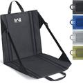 Hiking Sit Mat with Backrest Lightweight Folding Walking Seat with Handle