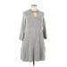 A. Byer Casual Dress: Gray Dresses - Women's Size Large