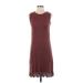 So Allure Casual Dress Crew Neck Sleeveless: Pink Print Dresses - Women's Size Small