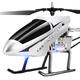 SHESRA 3.5 Channel 2.4GHZ RC Helicopter Outdoor Helicopter LED Indoor Stable Easy to Learn Good Operation Boy Toy Aircraft for Kids Age 6+ Silver Super Large Radio Remote Control Gyro (Color : Silver