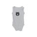 Carter's Short Sleeve Onesie: Gray Bottoms - Size 12 Month