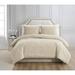 Charisma Regan Comforter Set Polyester/Polyfill/Cotton in White | King Comforter + 2 King Pillow Shams | Wayfair 783048225733