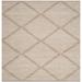 White Square 8' Area Rug - Millwood Pines Abberton Geometric Handmade Flatweave Cotton Beige Area Rug Cotton | Wayfair