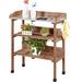 Fir Potting Bench Wood in Brown Laurel Foundry Modern Farmhouse® | 35.5 H x 30.6 W x 14.6 D in | Wayfair 0E6A04CBB4A443308B6295D1CB02C547