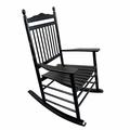 Canora Grey Dhanesh Rocking Chair Wood in Black | 44.49 H x 26.77 W x 33.86 D in | Wayfair 623AD6EC5C2247548D55C365609A3986