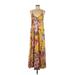 Nicole Miller New York Casual Dress: Yellow Dresses - Women's Size 8