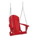 Highland Dunes Dahms Porch Swing Plastic in Red | 34.5 H x 28 W x 30.5 D in | Wayfair E2A19AAAD6964091A3E00E590FB0CAD5