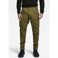 Cargohose G-STAR RAW "Regular Tapered Cargo" Gr. 30, Länge 32, grün (dark olive) Herren Hosen Cargohosen