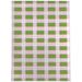 Green/White 36 x 24 x 0.08 in Area Rug - SPRING BLOCKS Area Rug By Kavka Designs | 36 H x 24 W x 0.08 D in | Wayfair MWOMT-17306-2X3-KAV3291