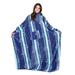 Tirrinia Football Print Wearable Blanket w/ Sleeves & Pocket, Super Soft Comfy Throws Blanket Robe Polyester in Blue | 73 H x 51 W in | Wayfair