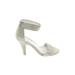 Jeffrey Campbell Heels: Slip-on Stilleto Cocktail Party Gray Shoes - Women's Size 9 - Almond Toe