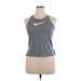 Nike Active Tank Top: Gray Activewear - Women's Size X-Large