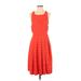 Eva Franco Casual Dress: Red Dresses - Women's Size 4