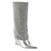 Steve Madden Riski - Womens 8 Silver Boot Medium