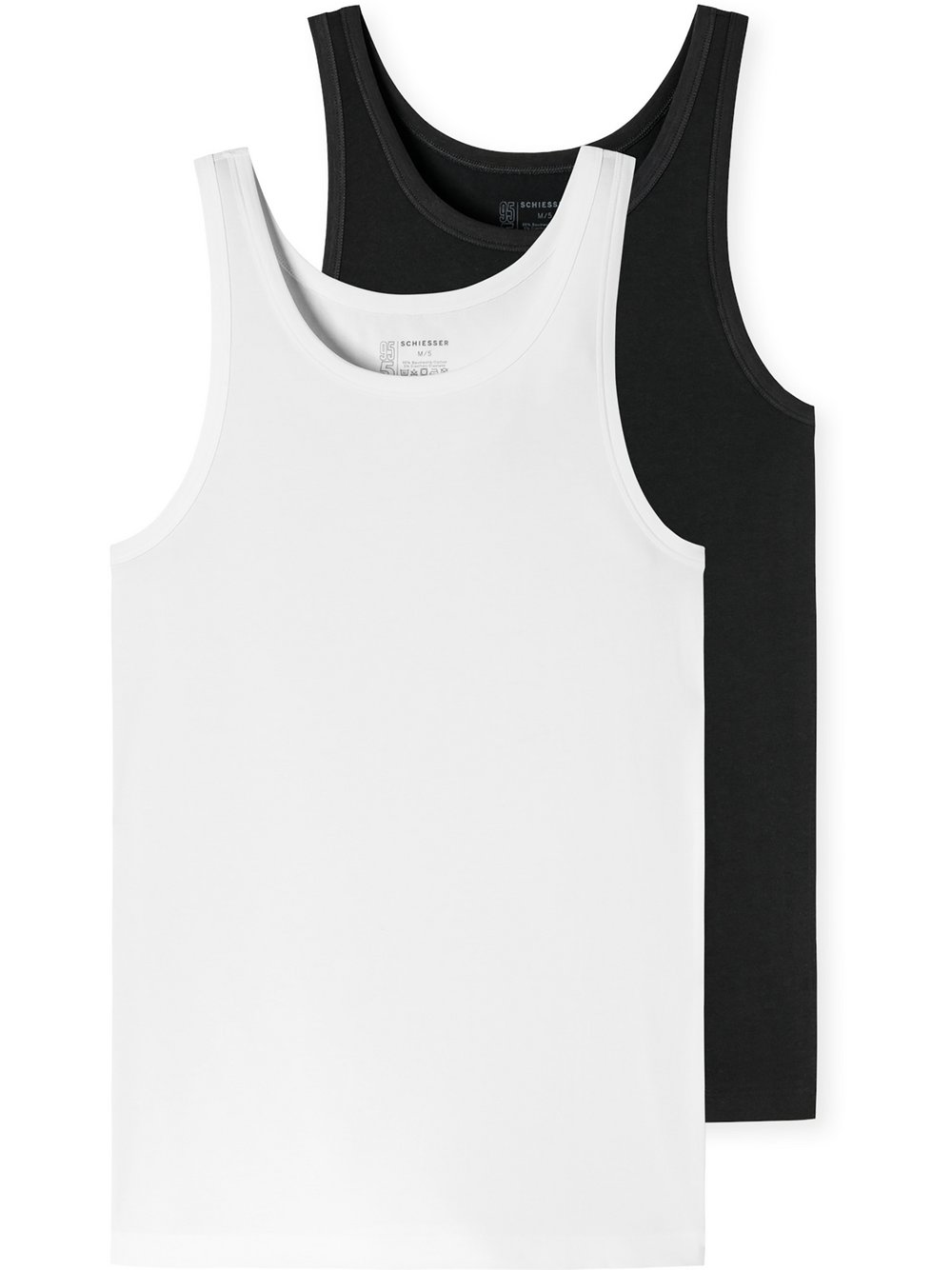 Schiesser Unterhemden Herren schwarz, 5 Image