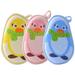3Pcs Baby Scrubbers Baby Bath Towels Baby Bathing Scrubbers Cartoon Baby Body Scrubbers
