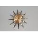 Vintage brass sunburst clock/mid century sunburst clock/mid century starburst clock/brass clock