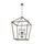 Generation Lighting Gannet 8-Light Weathered Oak Wood and Antique Forged Iron Modern/Contemporary Lantern Hanging Pendant Light | F3194/8WOW/AF