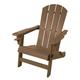 Folding Adirondack Chair Patio Outdoor Chairs HDPE Plastic Resin Deck Chair Painted Weather Resistant for Deck Garden Backyard & Lawn Furniture Fire Pit Porch Seating (Taupe)