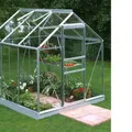 6X6 Toughened Glass Apex Greenhouse