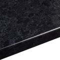 38mm Midnight Granite Black Gloss Granite Effect Round Edge Breakfast Bar (L)3M (D)665mm