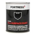 Fortress Black Gloss Multi-Surface Paint, 750Ml