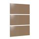 Cooke & Lewis Designer Cappuccino Gloss Contemporary Cappuccino Gloss 3 Drawer Combi Front Pack (H)219mm (W)446mm