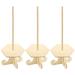 3pcs Hexagon Shape Wooden Donuts Rack Sweet Cart Stand Doughnut Display Holder Donuts Bar Birthday Party Favors Supplies with Stand