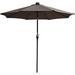 9Ft 32 Solar Powered LED Light Outdoor Patio Umbrella With 8 Rib Crank Tilt For Table Market Beach Pool Cafe Deck